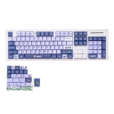 Purple Grape 104+24 XDA Keycaps Set PBT Dye Sublimation ANSI ISO Layout for GK61 64 68 84 87 104 108 Mechanical Keyboards